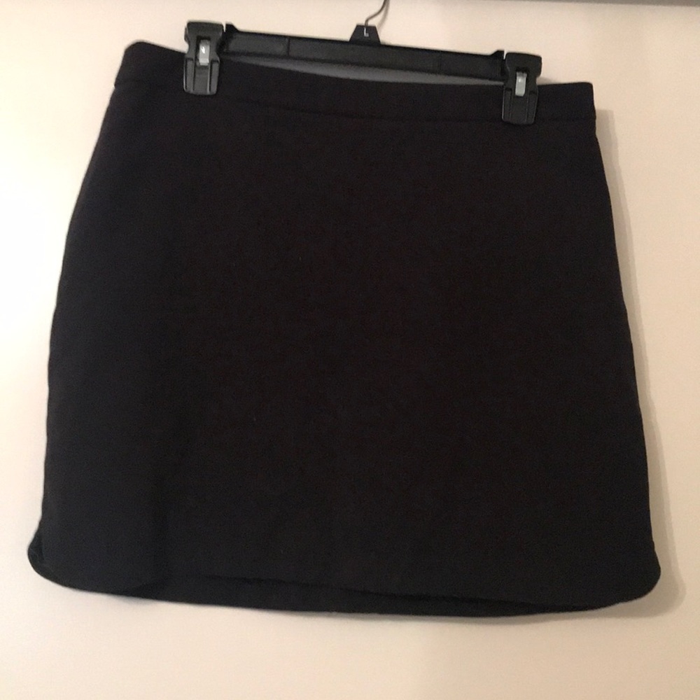 Black mini skirt